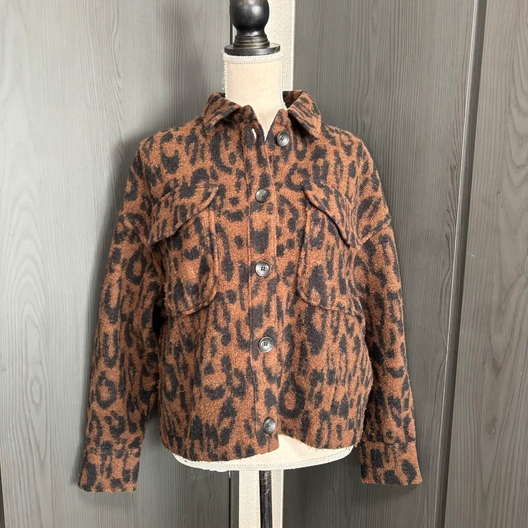 SLY WARMY OVER JK Chaqueta de abrigo con estampado de leopardo