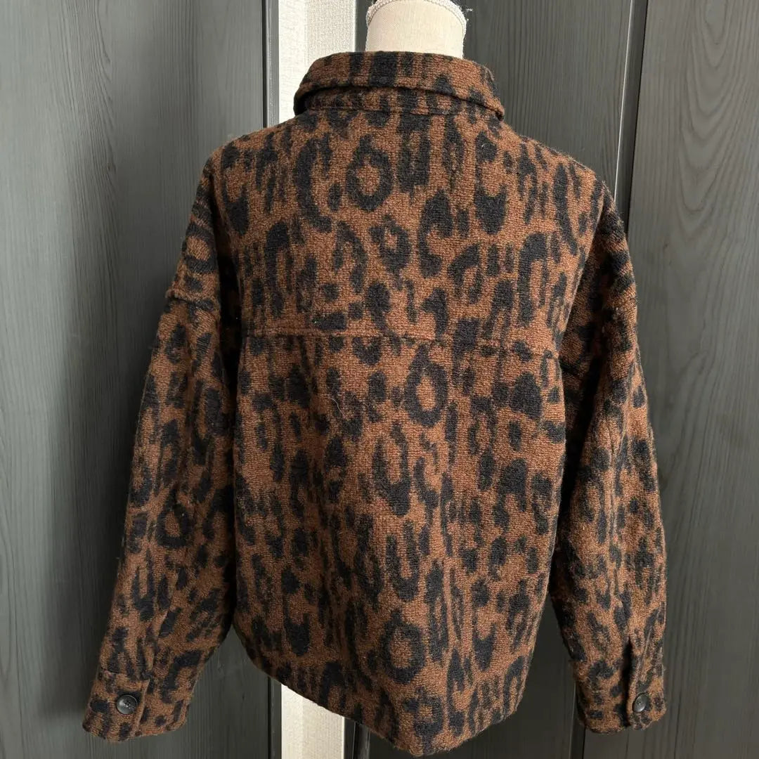 SLY WARMY OVER JK Chaqueta de abrigo con estampado de leopardo