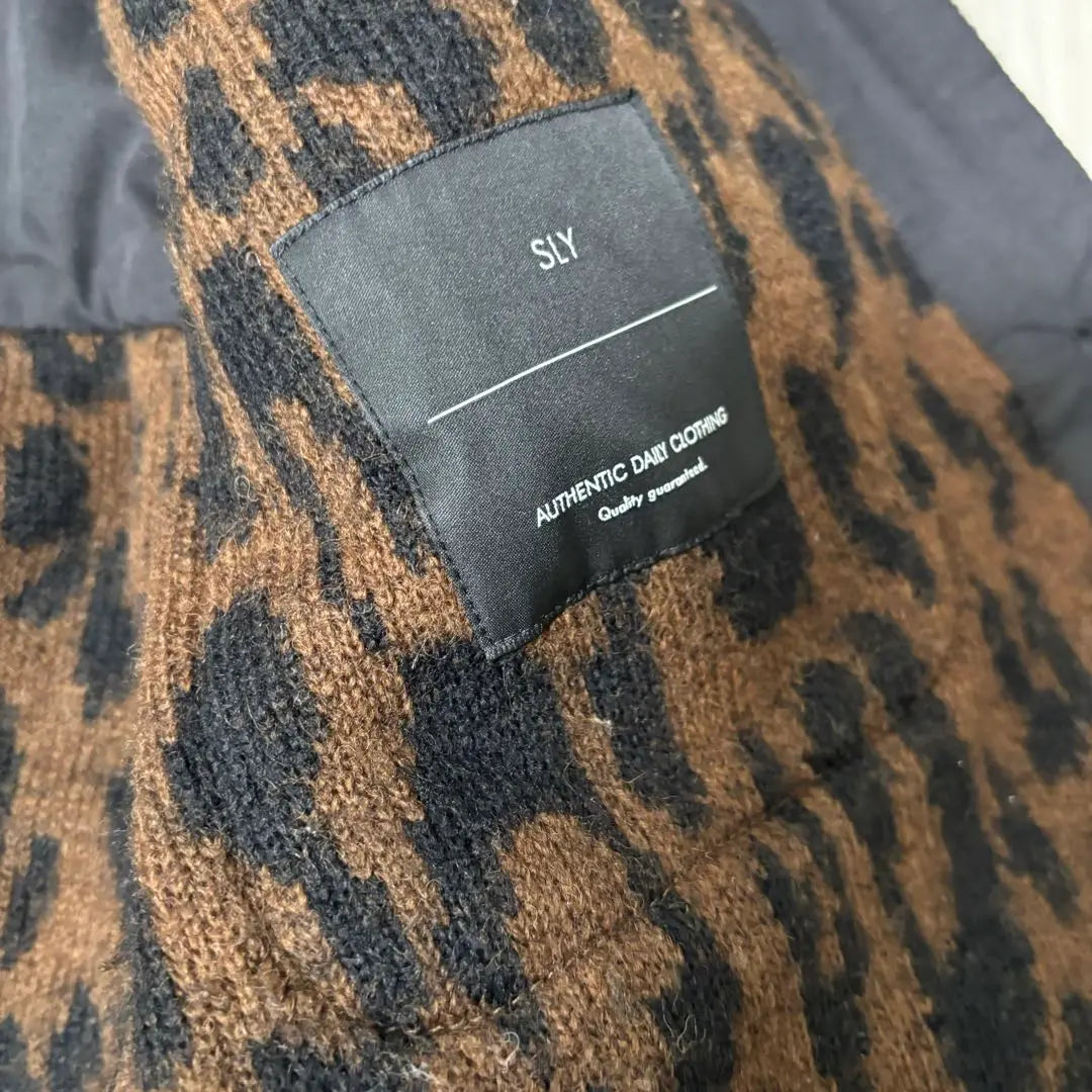 SLY WARMY OVER JK Chaqueta de abrigo con estampado de leopardo