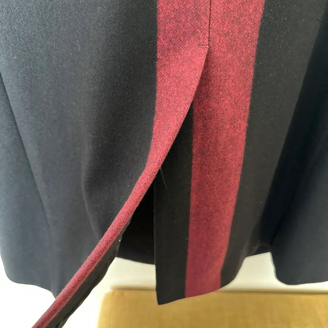 Final price reduction ☆ Theory wool long coat, in a beautiful combination of black and red ♪ | 最終お値下げ☆theoryウールロングコート 黒と赤のコンビネーション美品です♪