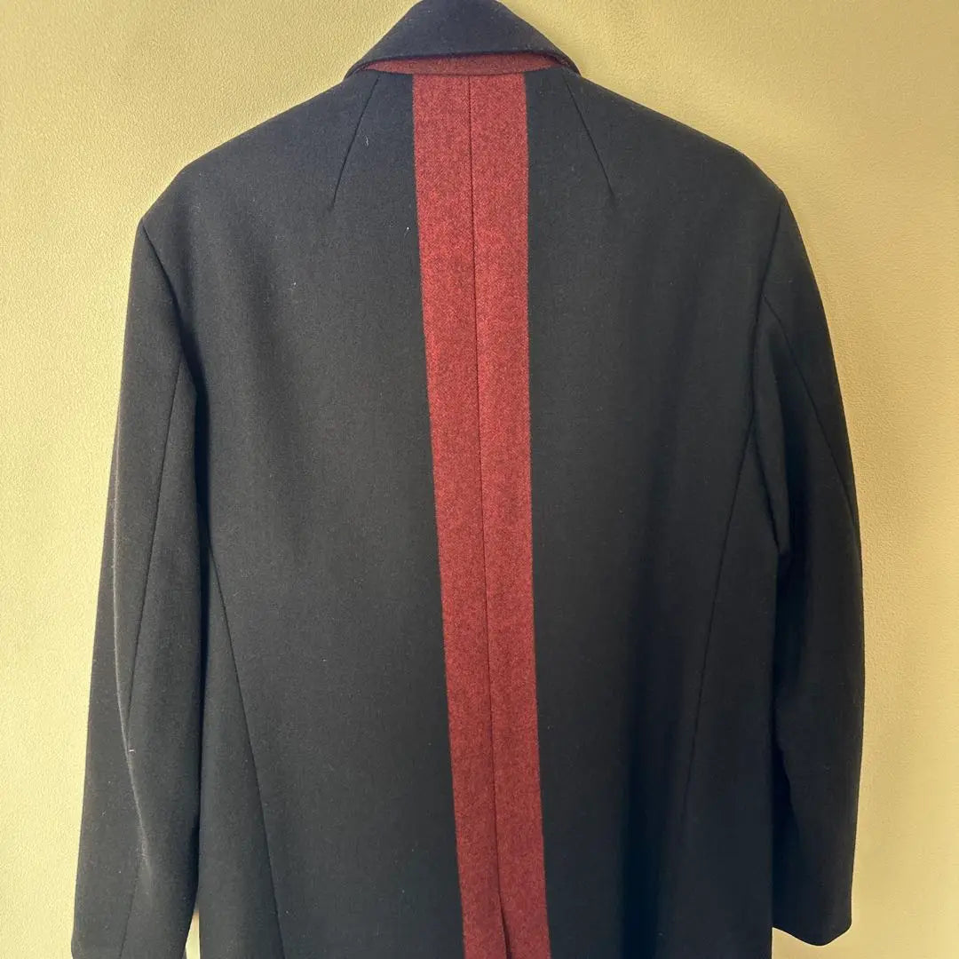 Final price reduction ☆ Theory wool long coat, in a beautiful combination of black and red ♪ | 最終お値下げ☆theoryウールロングコート 黒と赤のコンビネーション美品です♪