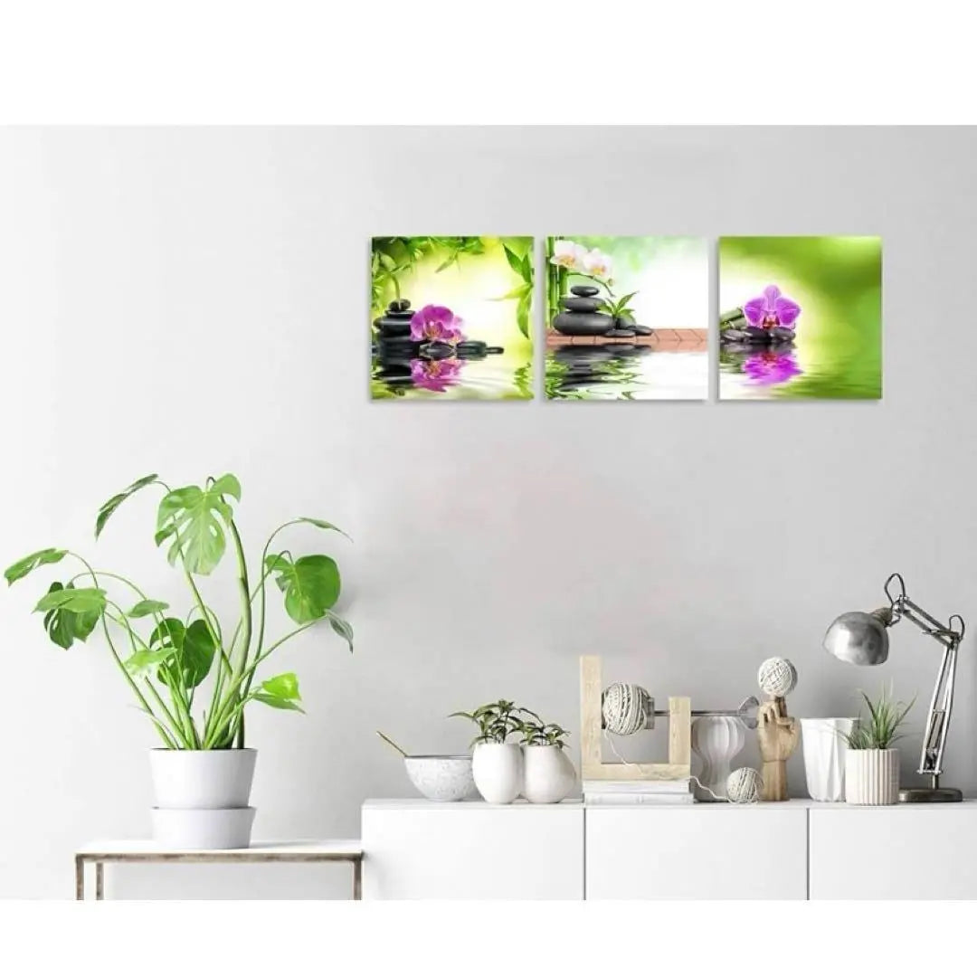 ☘️Spa Decoration Spa Stone Canvas Painting 3 Pieces