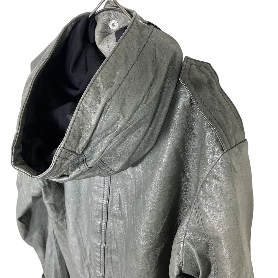 Draw and slob pig leather jacket, pig leather, IDEAL zip