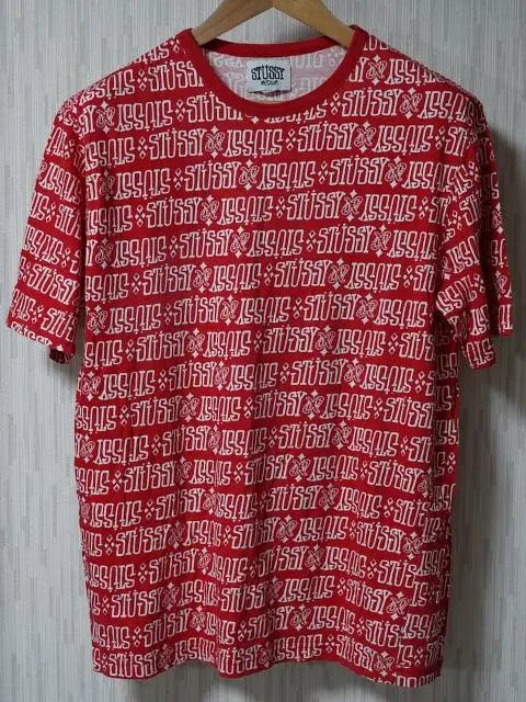 STUSSY T-shirt Short sleeve M All-over pattern