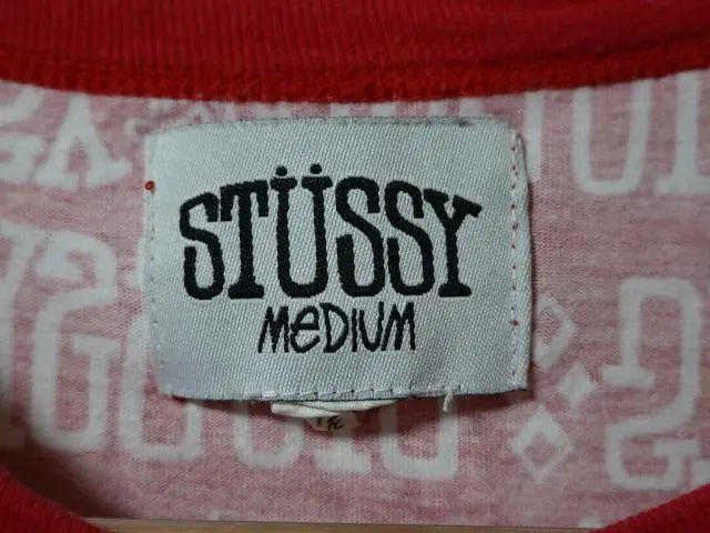 STUSSY T-shirt Short sleeve M All-over pattern