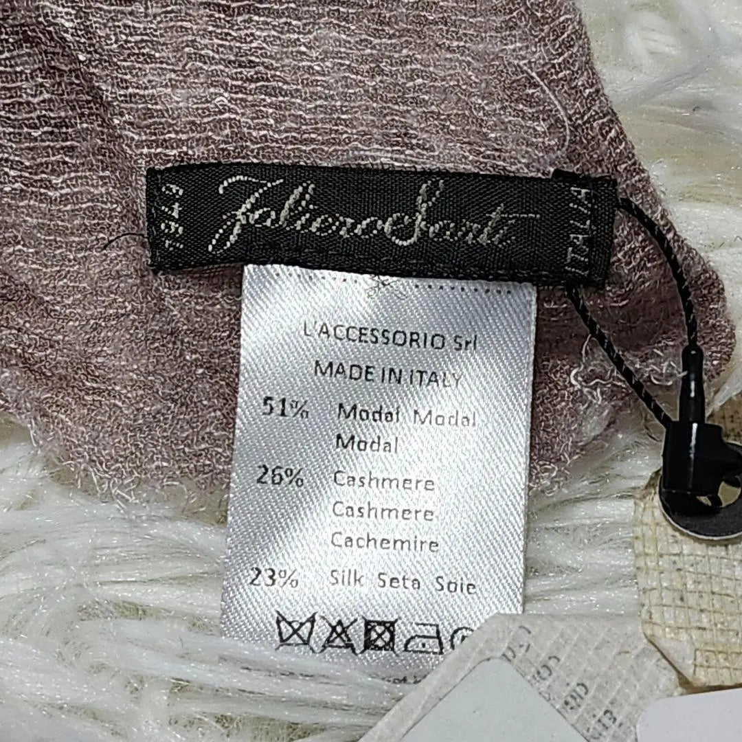 Tag included☆Fariero Salti Stole Shawl Cashmere/Silk blend Super large size