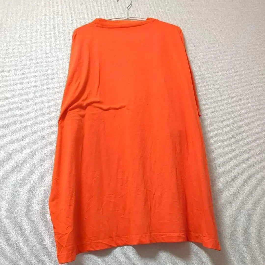 Vintage Men's T -shirt Orange 3XL Pocket with plain pocket | ヴィンテージ　メンズ　Tシャツ　オレンジ　3XL　無地　ポケット付き　胸ポケット