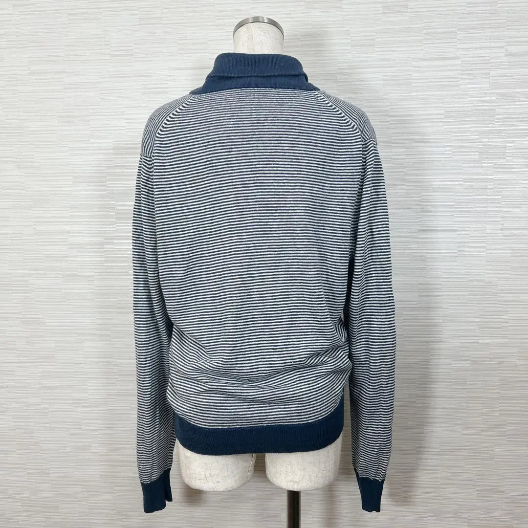 ★Good condition DRUMOHR Drumore Cardigan Made in Italy Border Hemp M