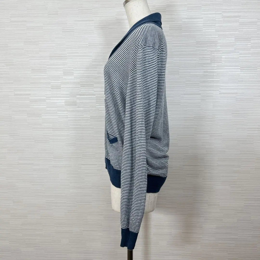 ★Good condition DRUMOHR Drumore Cardigan Made in Italy Border Hemp M