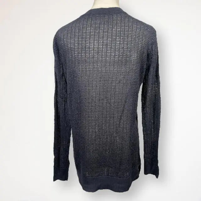 [Good condition] Theory Luxe mesh knit, sheer knit, long sleeves, transparent, navy