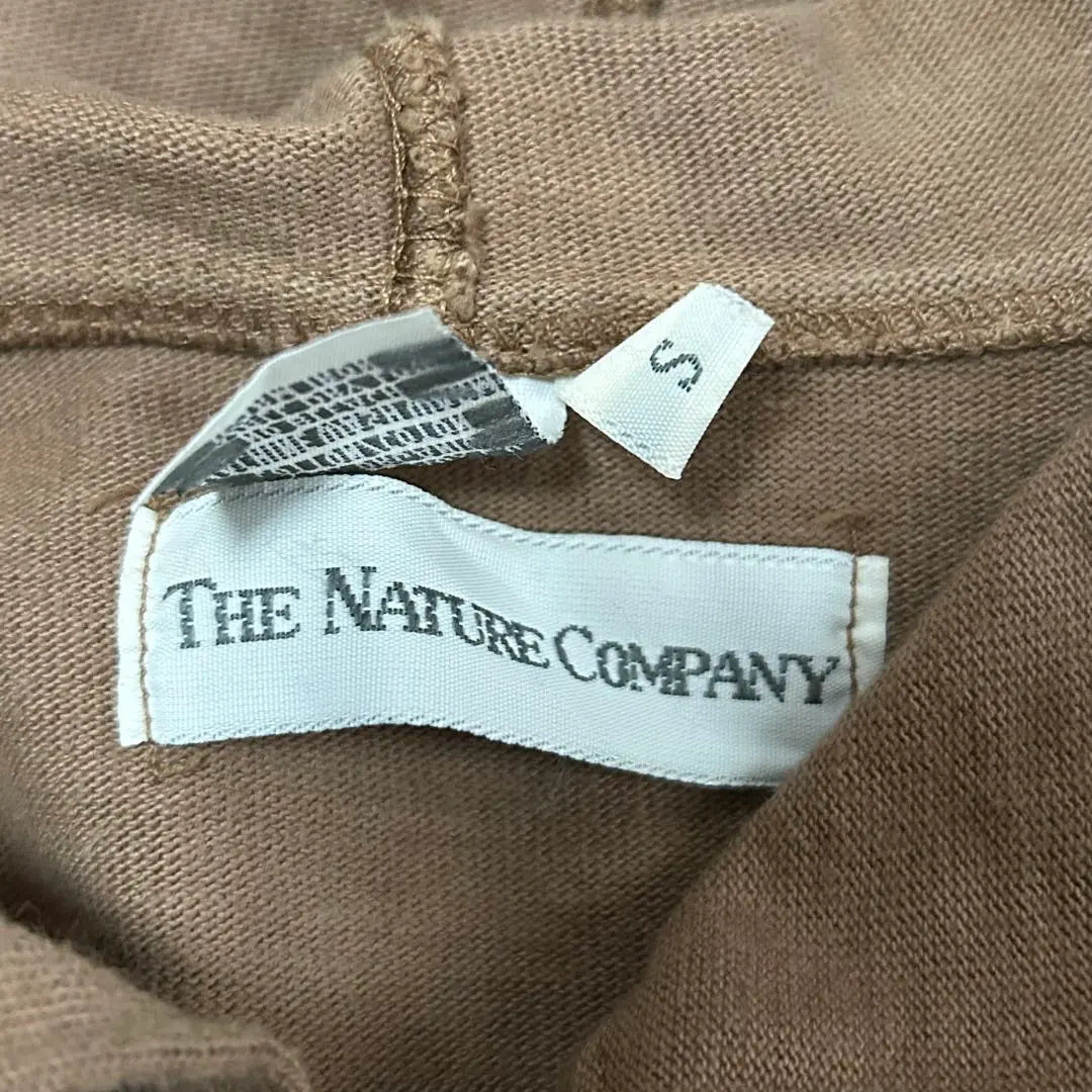 THE NATURE COMPANY Hooded Cardigan S Brown 3250