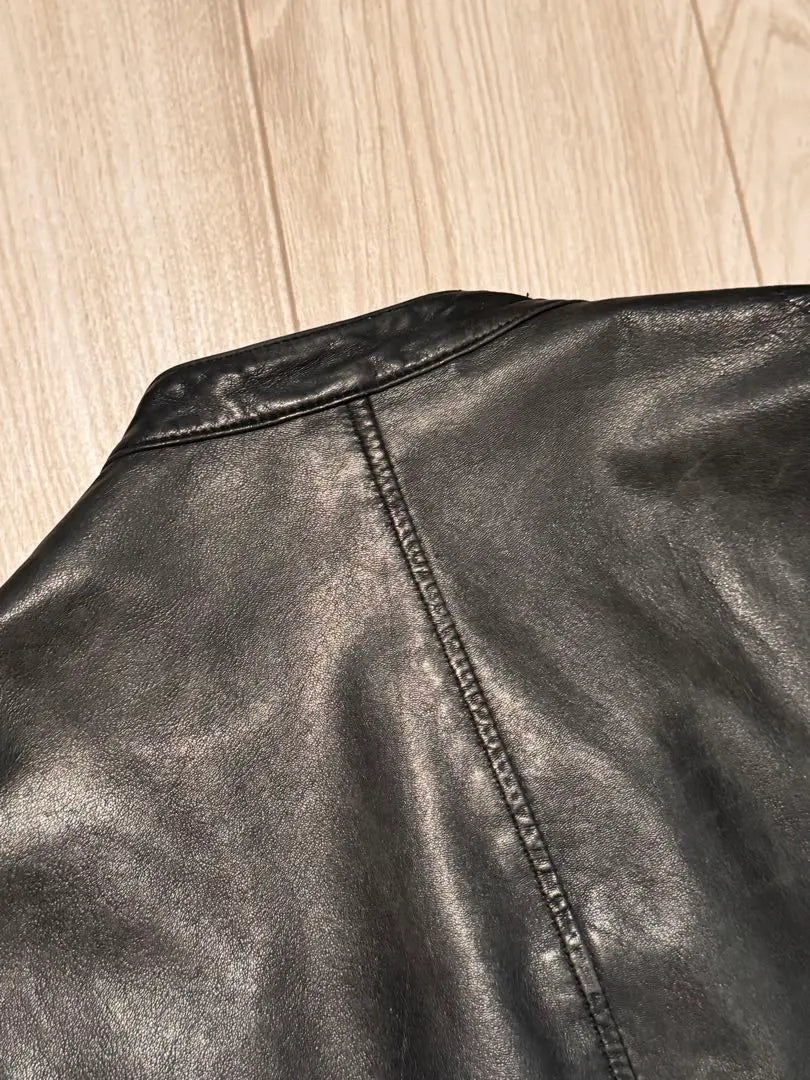 Paul Smith Black Leather Single Rider's Jacket