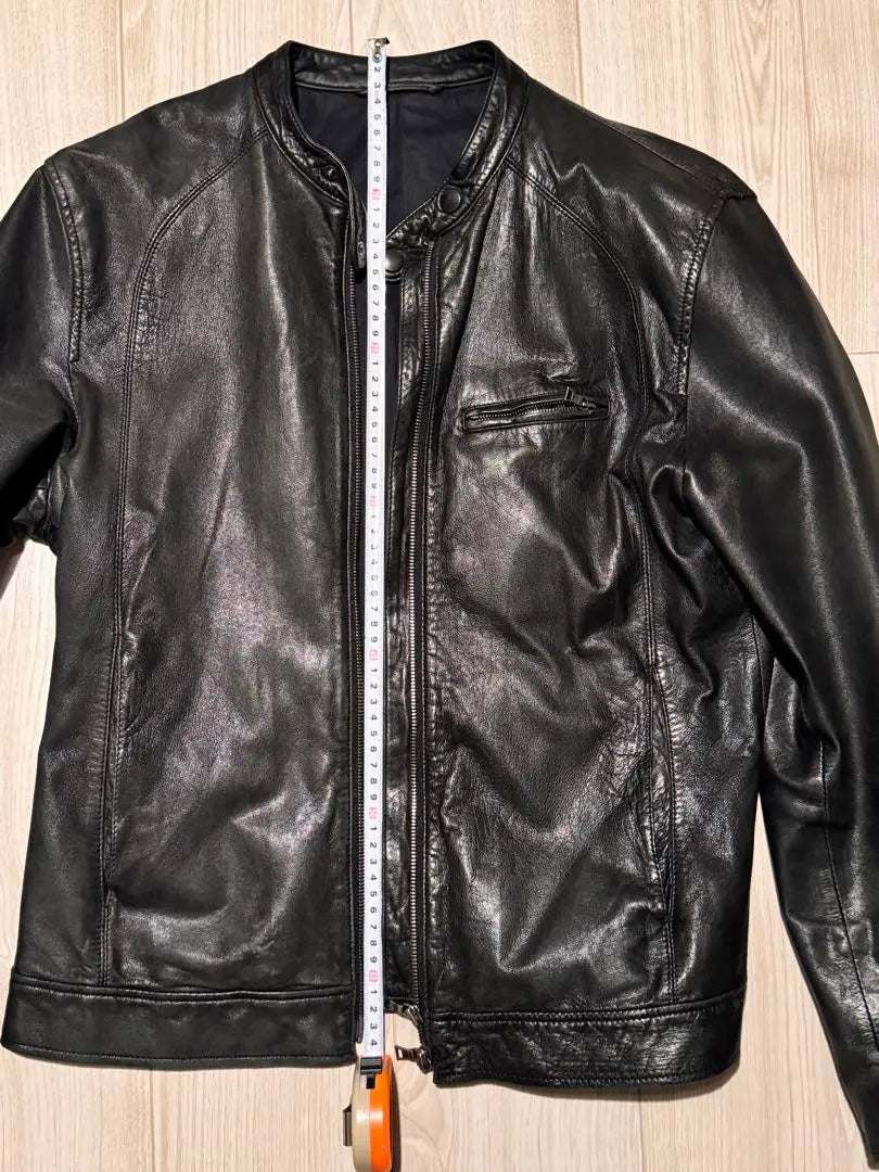 Paul Smith Black Leather Single Rider's Jacket