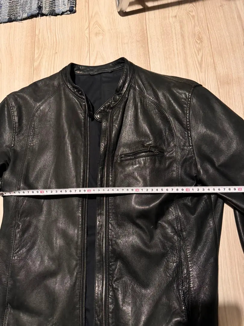 Paul Smith Black Leather Single Rider's Jacket