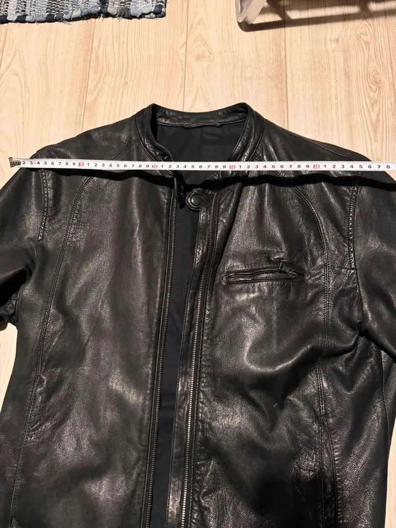 Paul Smith Black Leather Single Rider's Jacket