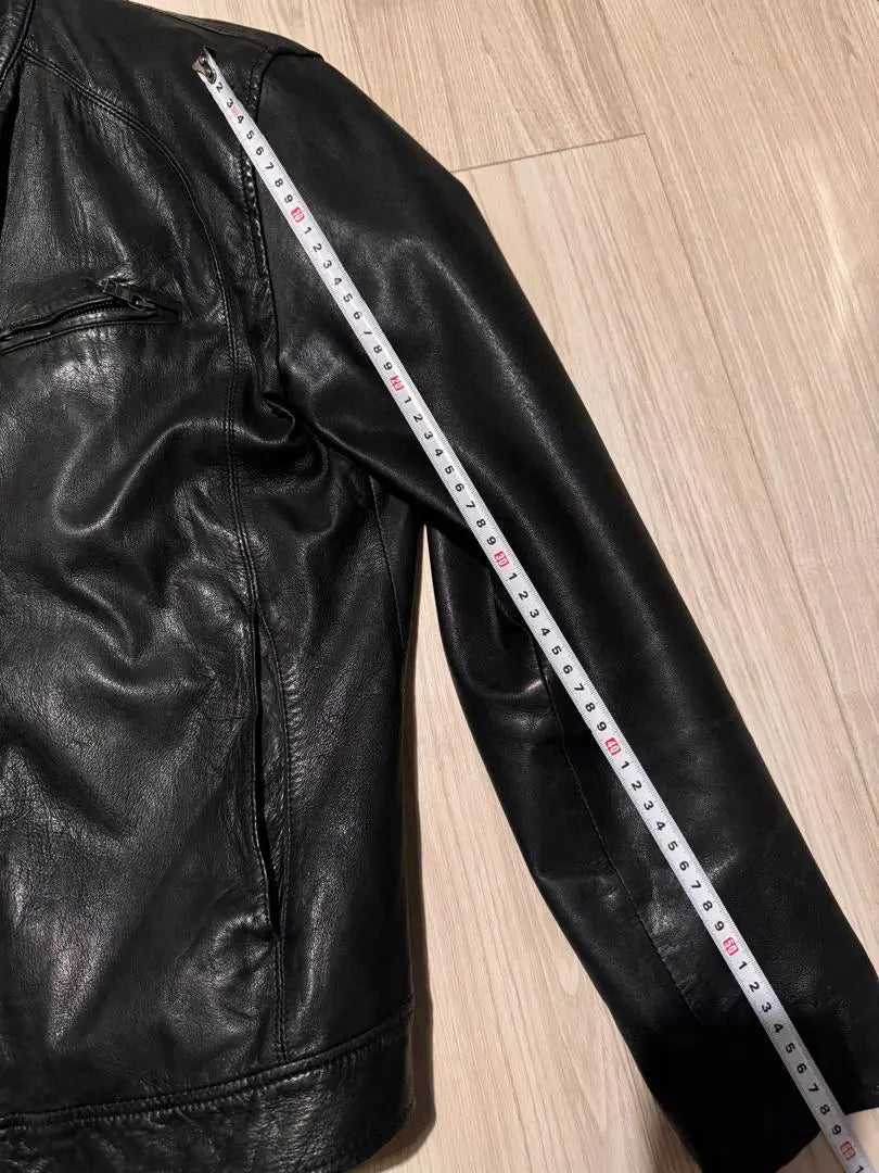 Paul Smith Black Leather Single Rider's Jacket