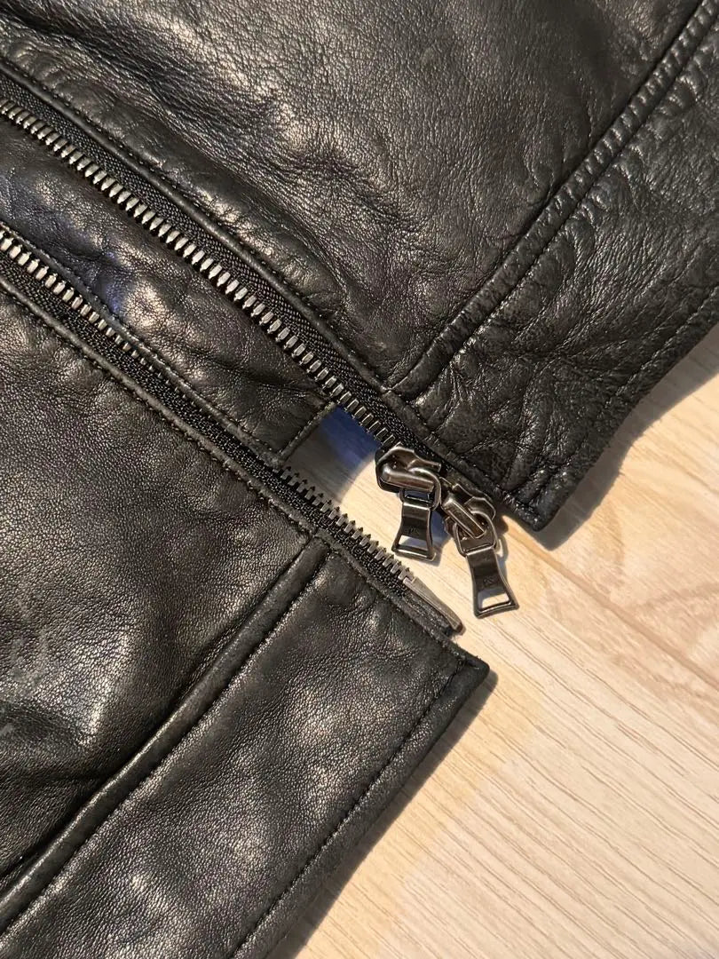 Paul Smith Black Leather Single Rider's Jacket