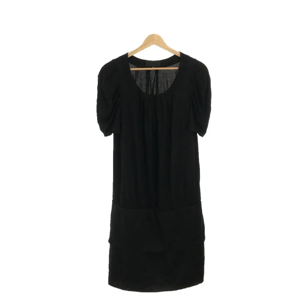 UNTITLED One Piece Knee Length Dress Black 4 Made in Japan