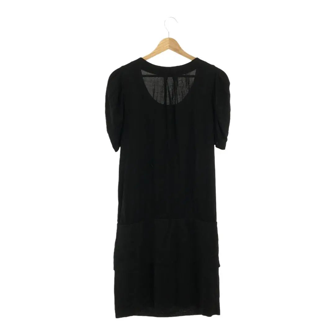 UNTITLED One Piece Knee Length Dress Black 4 Made in Japan