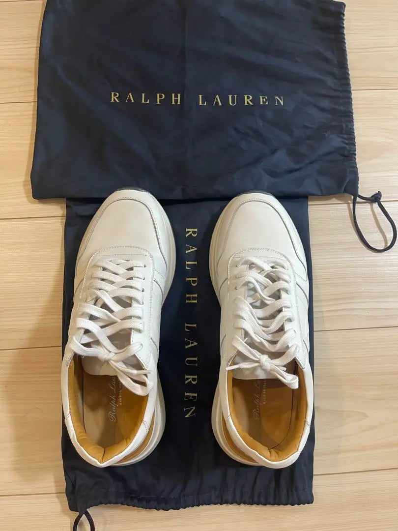 Ralph Lauren White Sneakers Purple Label