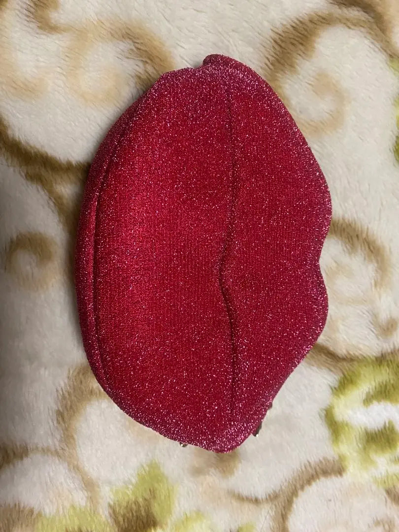 red lipstick pouch