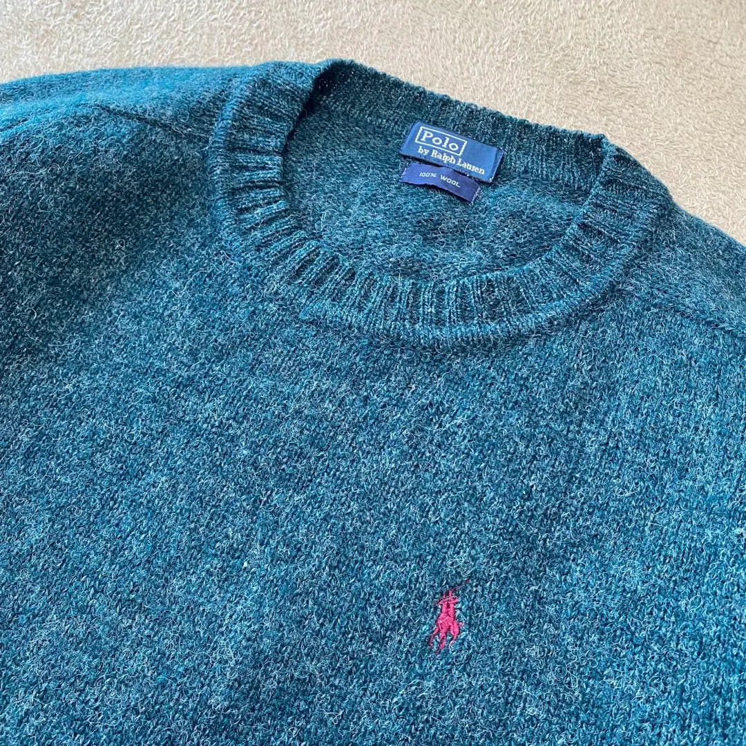 [Rare] Polo by Ralph Lauren Pony Embroidered Knit Sweater