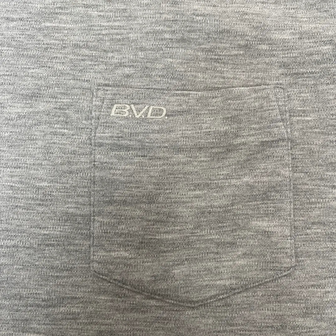 BVD Gray Long Sleeve T-Shirt M Size with Pocket