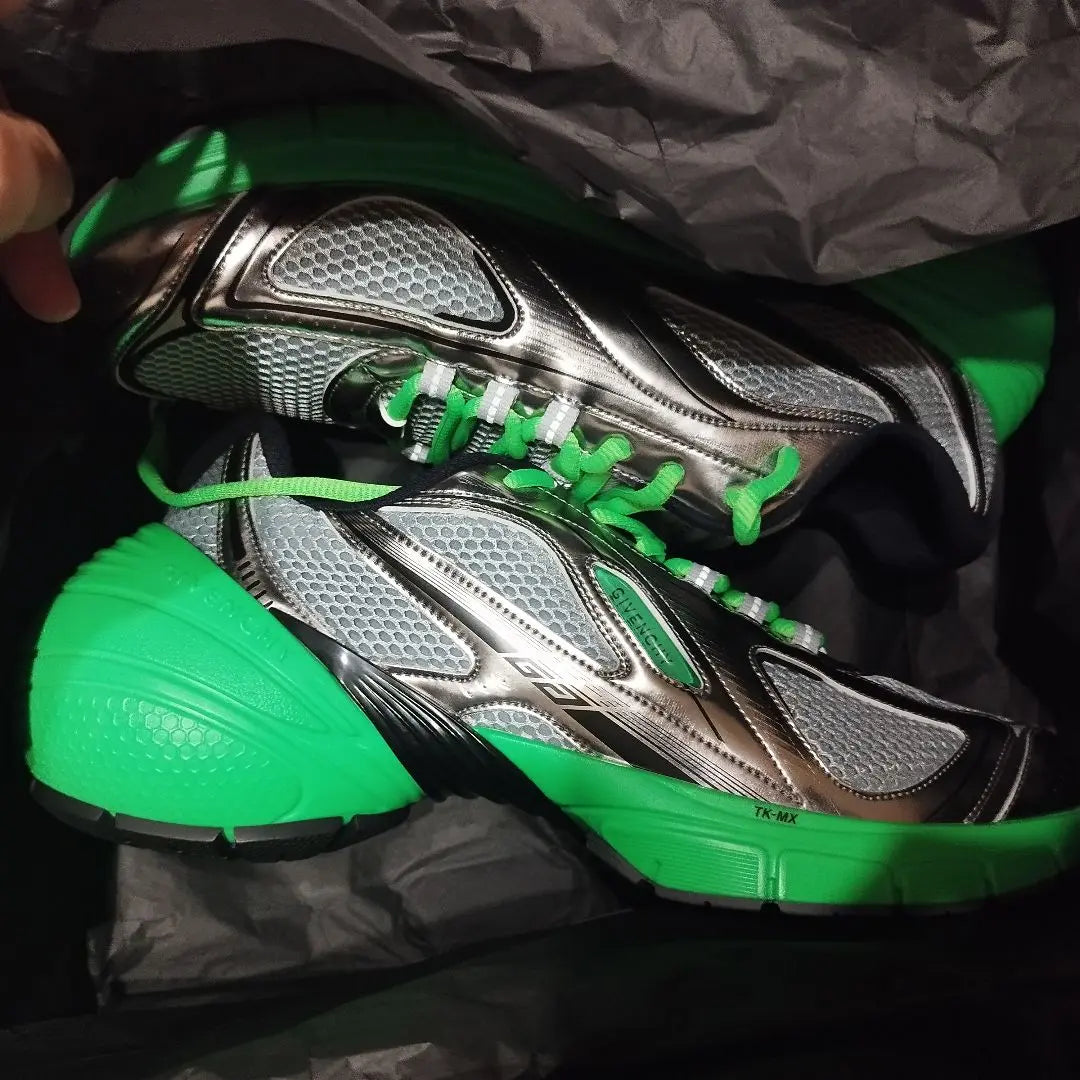 TK-MX RUNNERS GREEN/SILVERY size45