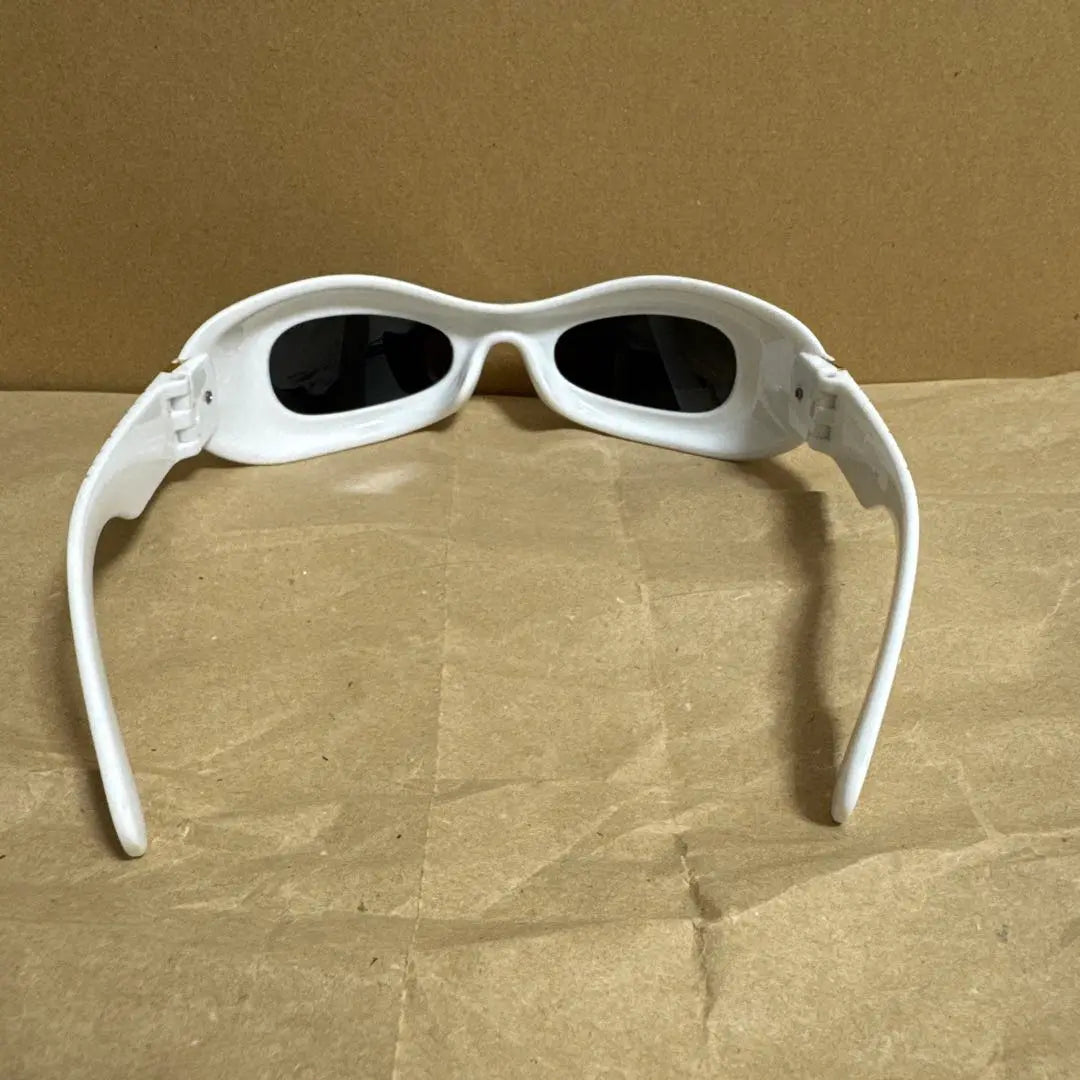 70s style white punk sunglasses