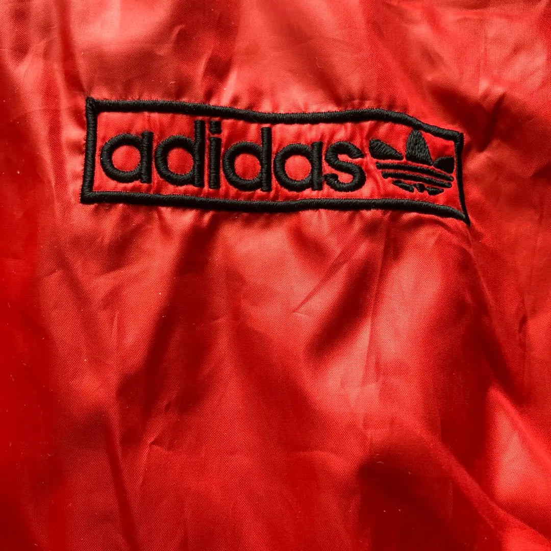 ★ Belleza Adida Struck Jacket Nylon 00S M Rojo x Negro 3 Líneas | ★美品 アディダストラックジャケット ナイロン 00s M 赤×黒3ライン