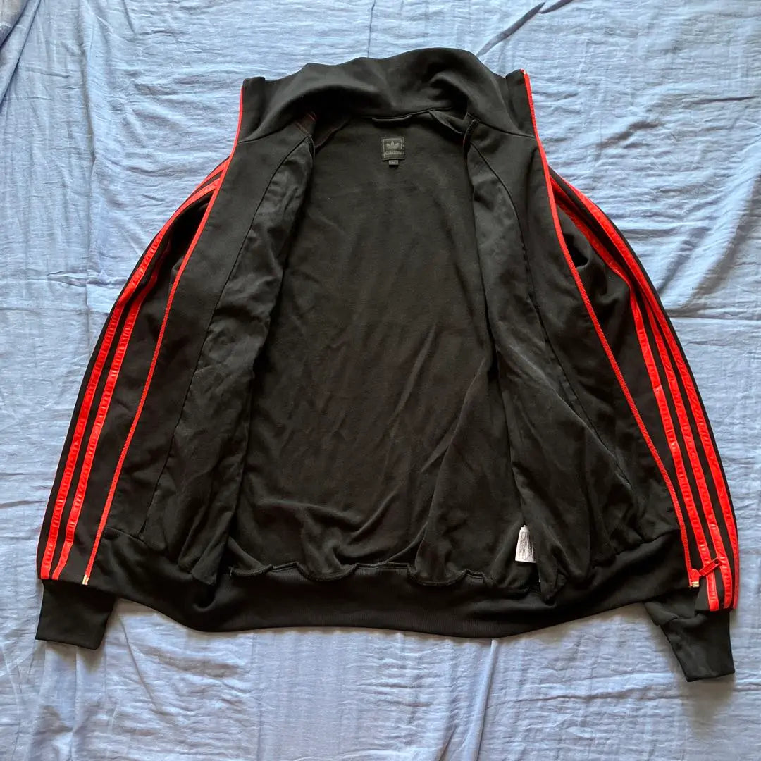 ★ Beauty Adida Struck Jacket Nylon 00S M Red x Black 3 Line | ★美品　アディダストラックジャケット ナイロン 00s M 赤×黒3ライン