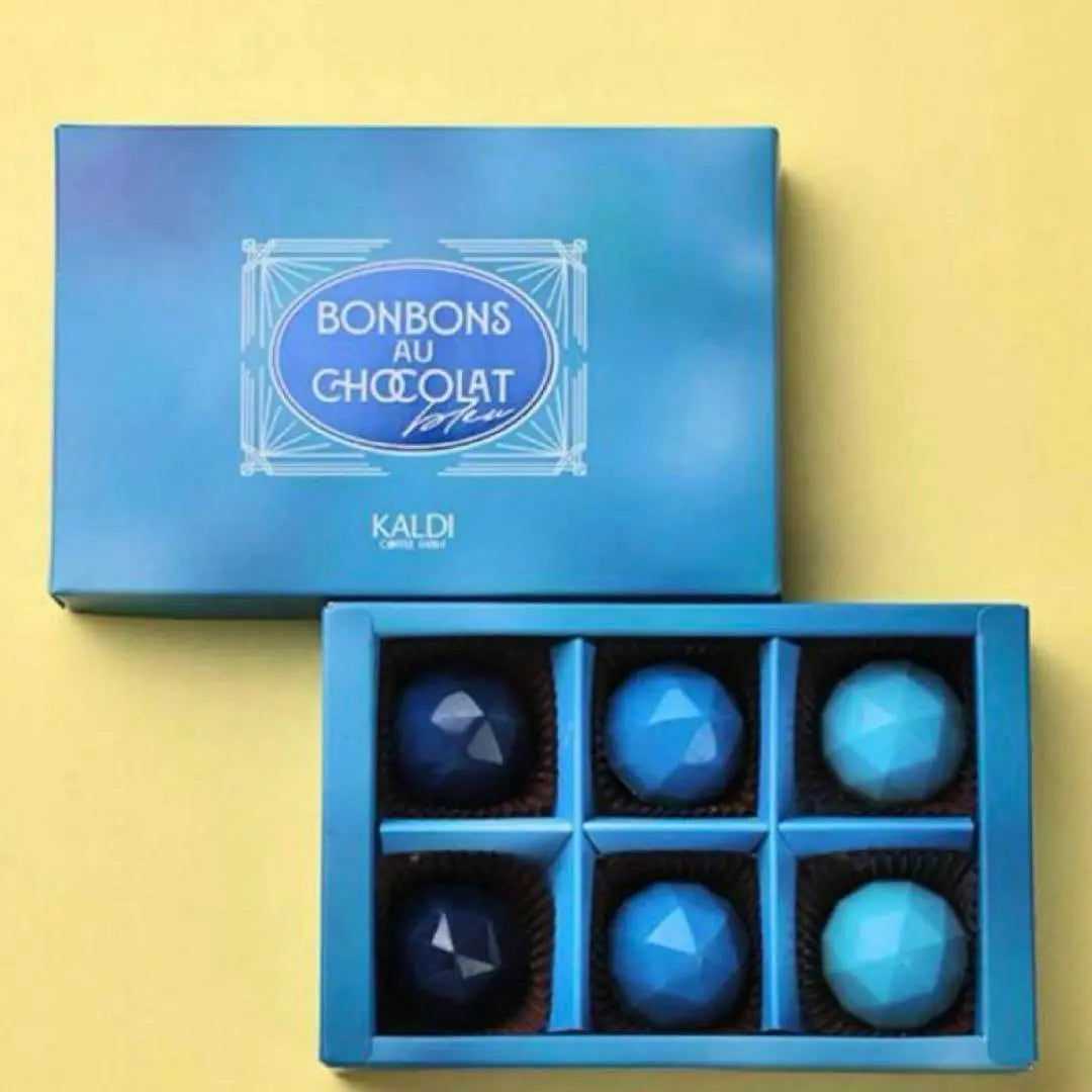 2 箱セット Caramelo de chocolate azul Kaldi | 2 platos BOMBONES DE CHOCOLAT BLEU KALDI