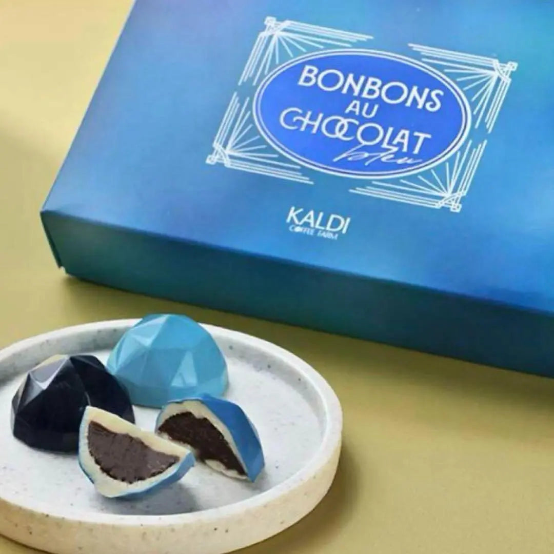 2 箱セット Caramelo de chocolate azul Kaldi | 2 platos BOMBONES DE CHOCOLAT BLEU KALDI