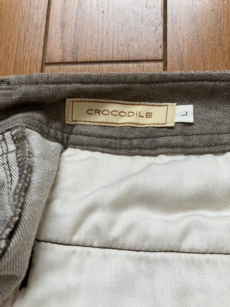 CROCODILE Light brown gaucho pants L