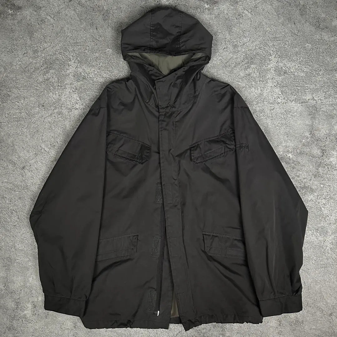 old stussy 90s 00s vintage nylon military jacket