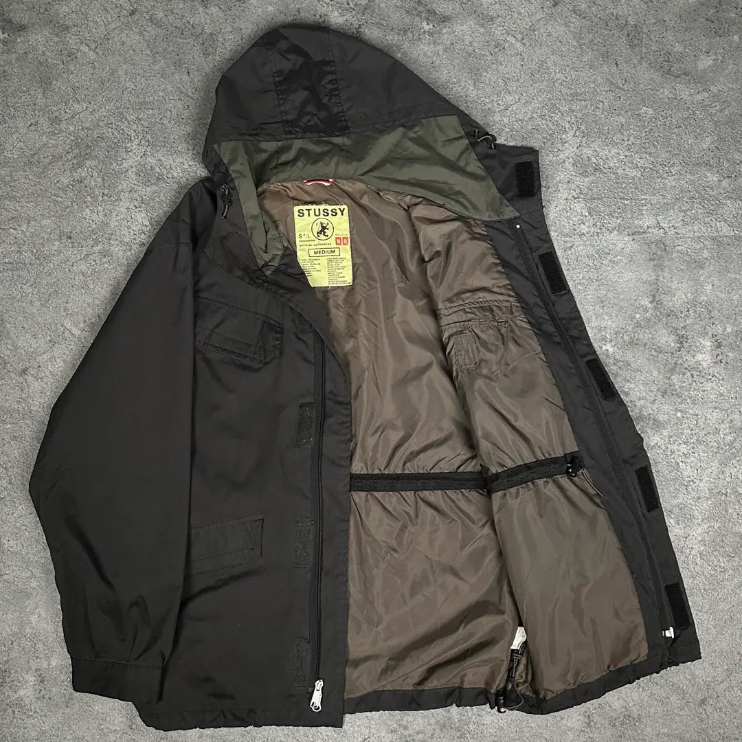 old stussy 90s 00s vintage nylon military jacket