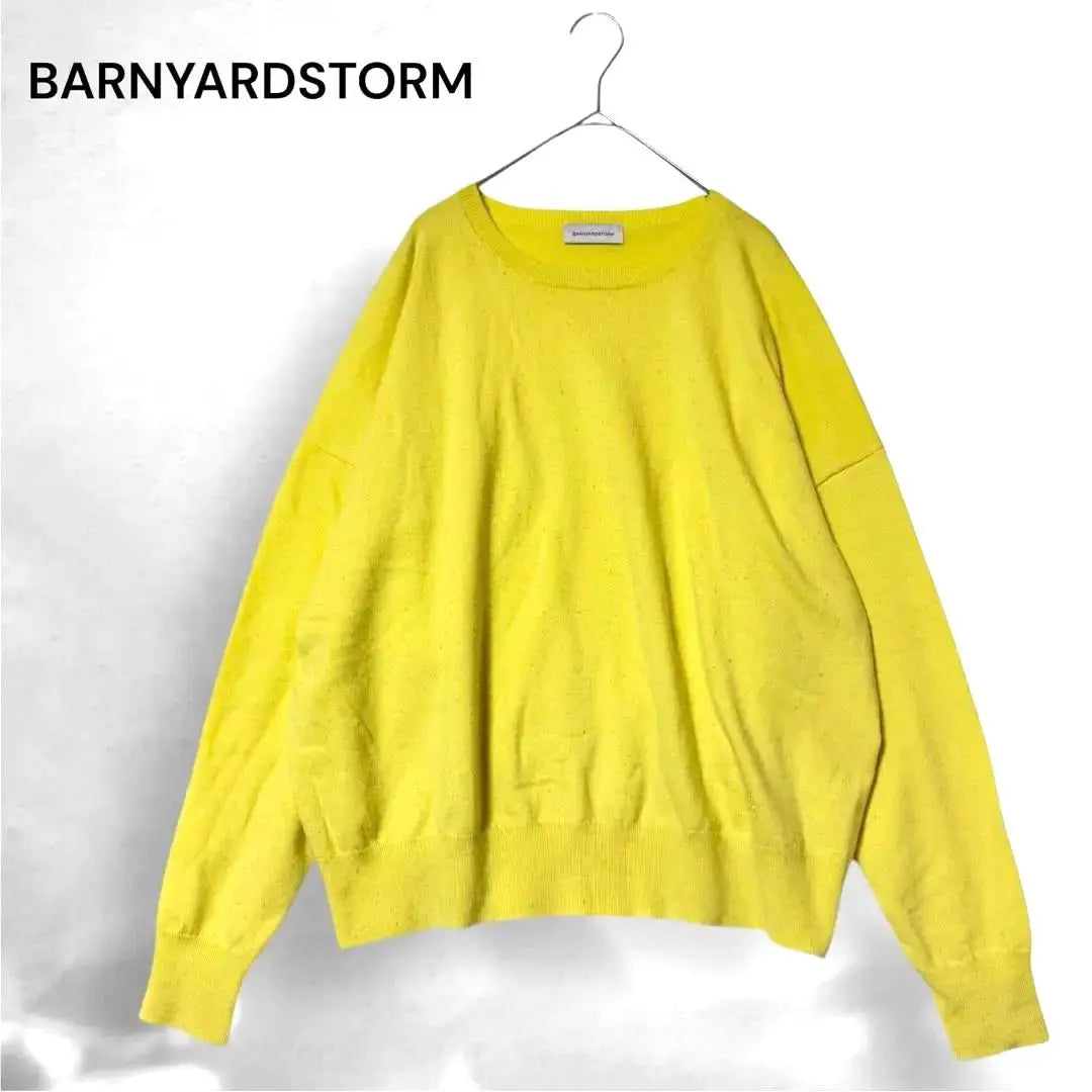 Banyard Storm Long Sleeve Knit Thin Sweater Yellow Simple