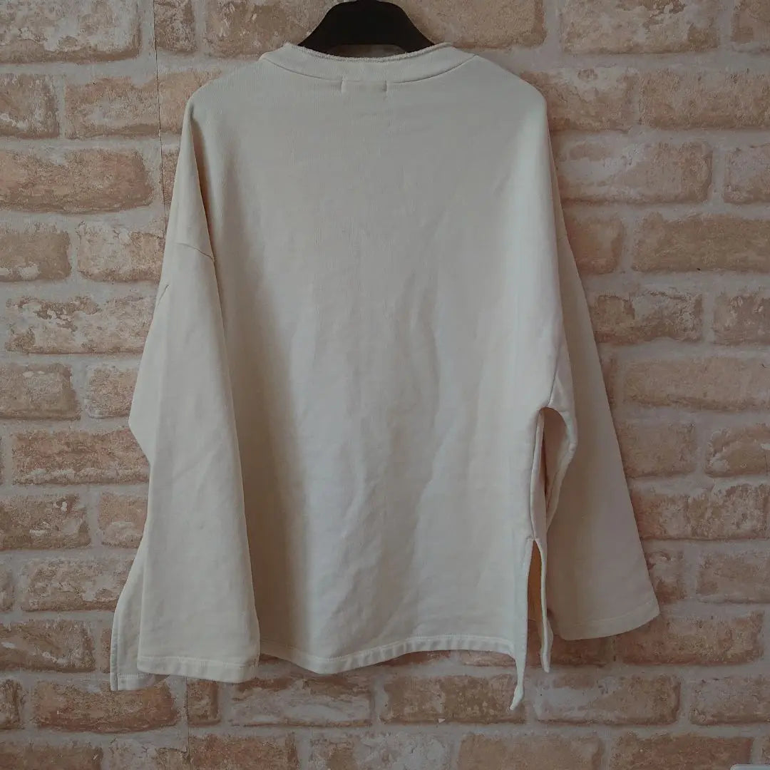 ★UNITED ARROWS★Used★V-neck slit sweatshirt★Breathable★F