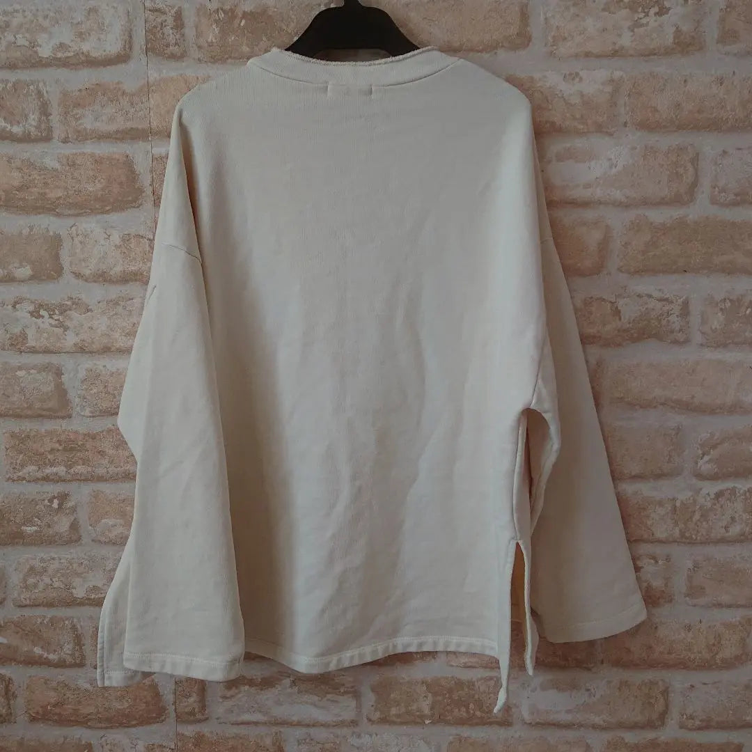 ★UNITED ARROWS★Used★V-neck slit sweatshirt★Breathable★F