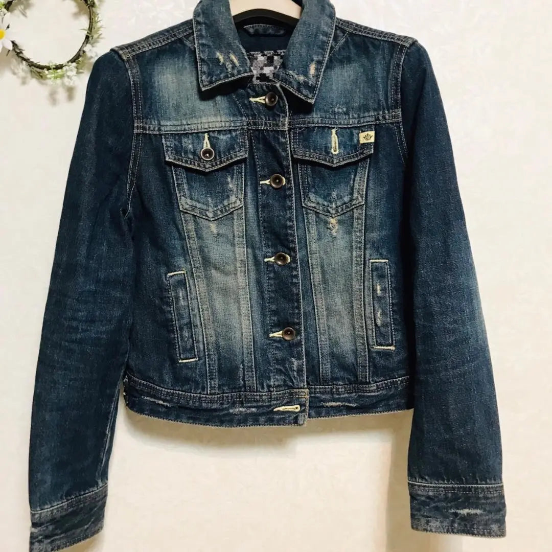 Blappers G-Jean Chaqueta Vaquera Vintage 100 Algodón American Casual Segunda mano | ブラッパーズ Gジャン デニムジャケット ヴィンテージ 綿100 アメカジ 古着