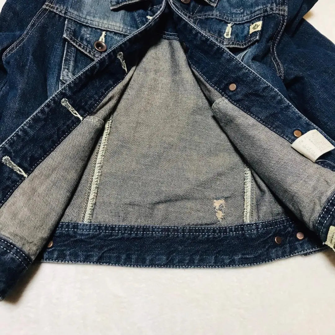 Blappers G-Jean Denim Jacket Vintage 100 Cotton American Casual Second-hand | ブラッパーズ Gジャン デニムジャケット ヴィンテージ 綿100 アメカジ 古着