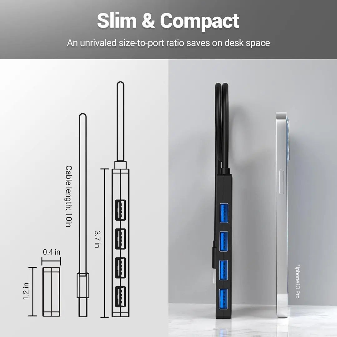 Adaptador USB de concentrador de datos USB de 5 Gbps k-114 mk