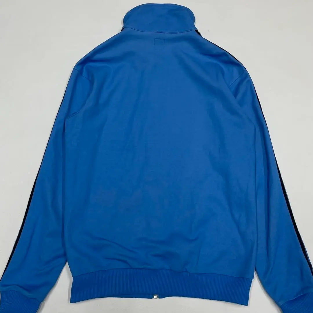 ■ L size beautiful goods 90S Track Jacket Blue High Neck Trofoille