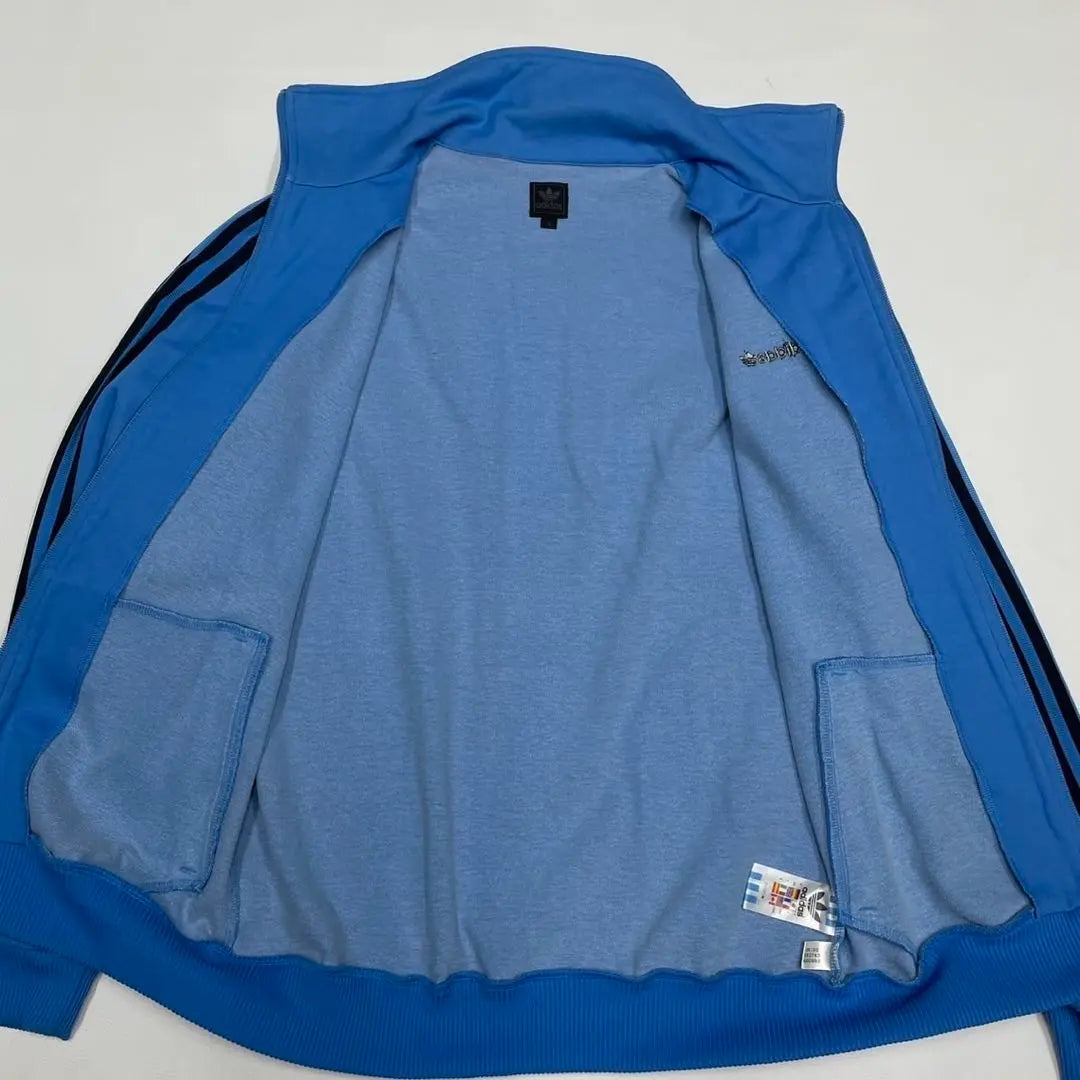 ■ L size beautiful goods 90S Track Jacket Blue High Neck Trofoille