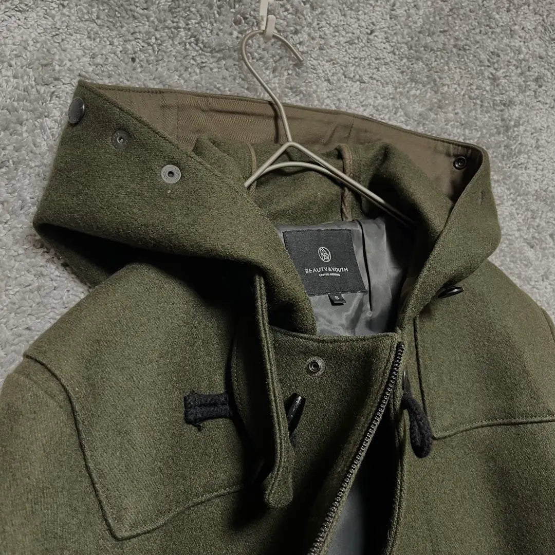 ★Beauty and Youth [S] Wool Duffle Coat Casual Khaki 2110