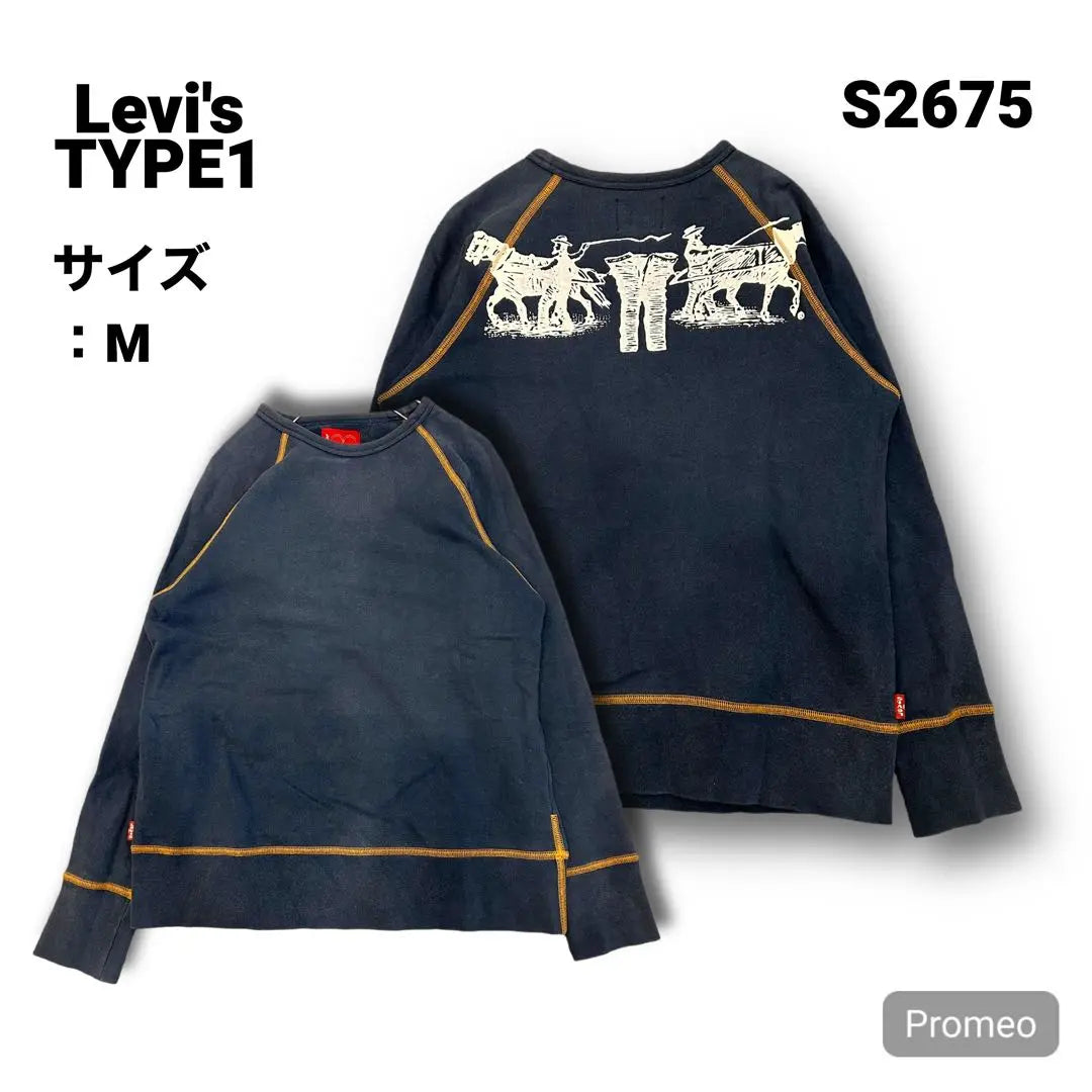 [Immediate purchase OK] Levi's TYPE1 sweatshirt size M blue