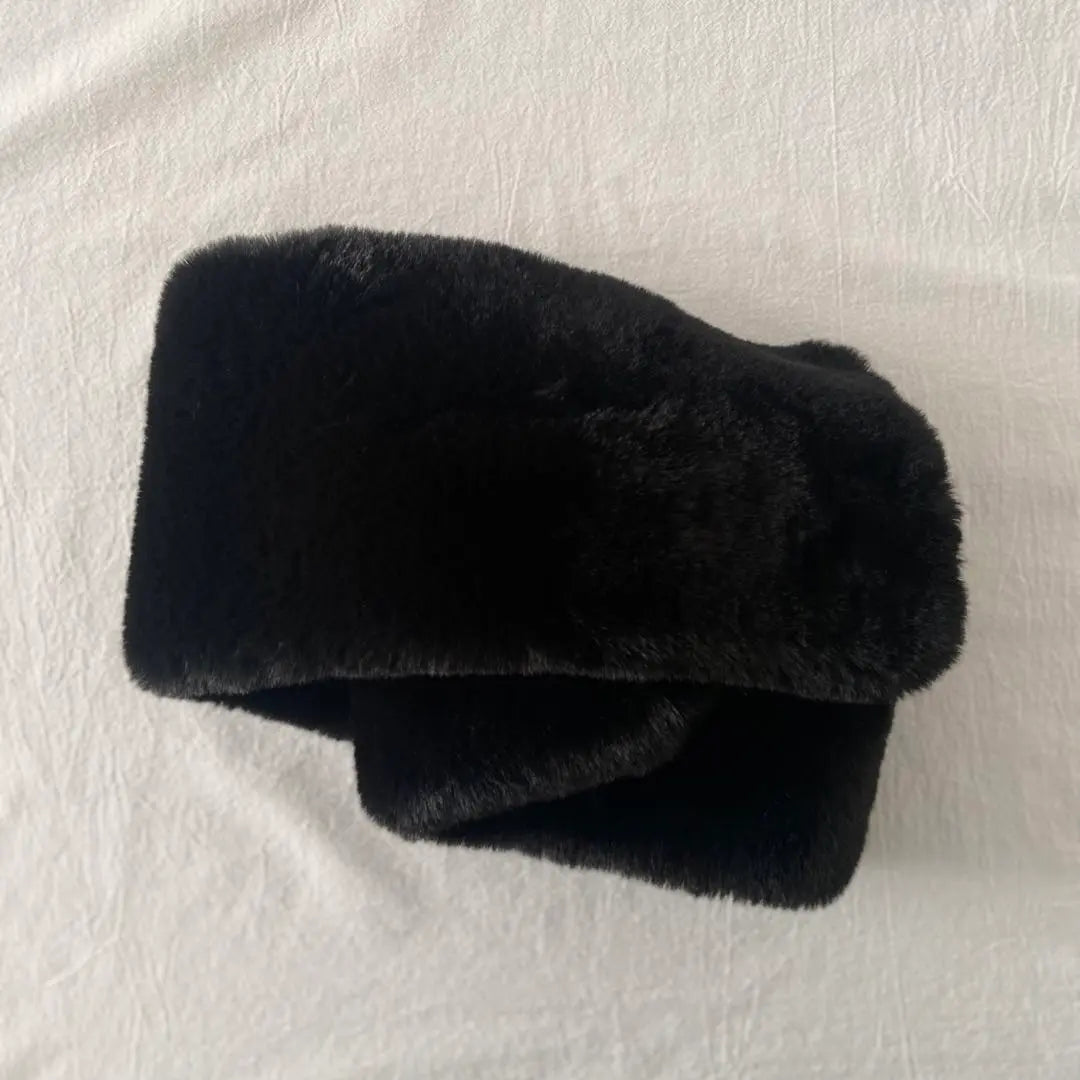 Eco Fur Tippet Black