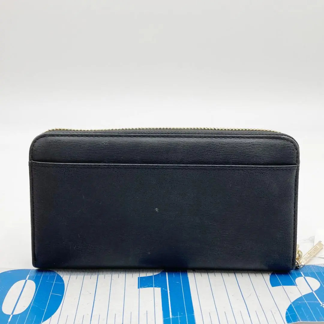 JILL STUART Eternal Round Zipper Long Wallet Black