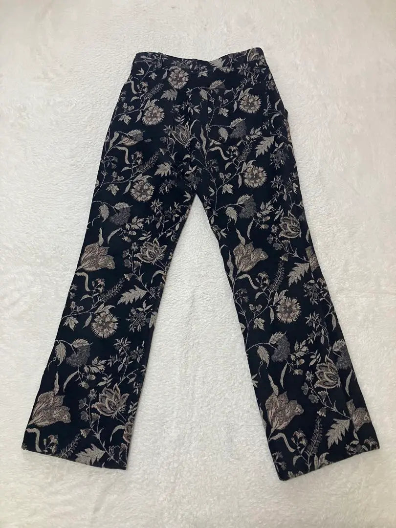 supernova. Adjustable flower pants Velvet flower jacquard