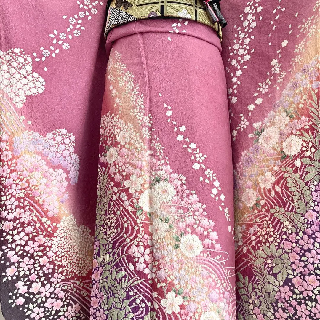 Yamato-made Shibori Furisode NO132